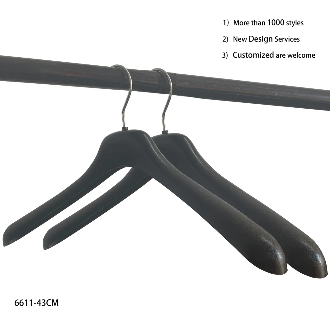 Wholesale 43cm Plastic Mens Suit Hook Clothes Coat Hanger 6611