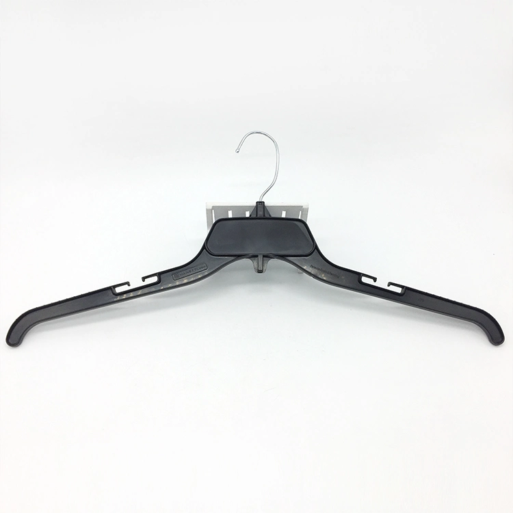 Plastic Metal Hook Rack Garment Clothes Hanger for Adult Top Cloth with Anti-Slip on Shoulder
