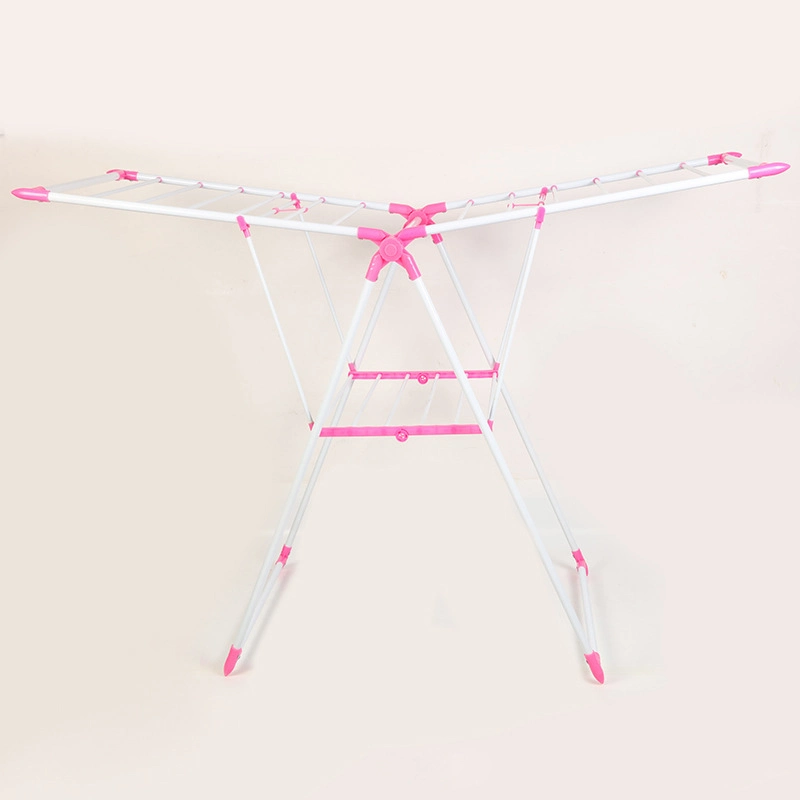 Standing Type Folding Clothes Hanger Butterfly - Shaped Iron Multifunction Laundry Drying Rack