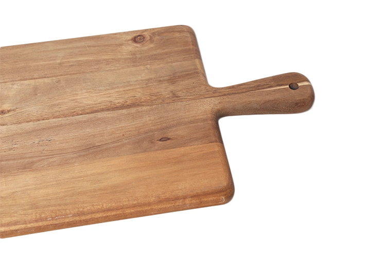 Amazon Custom Design Strong and Thick Acacia Cutting Board Wood Chopping Board with Handle