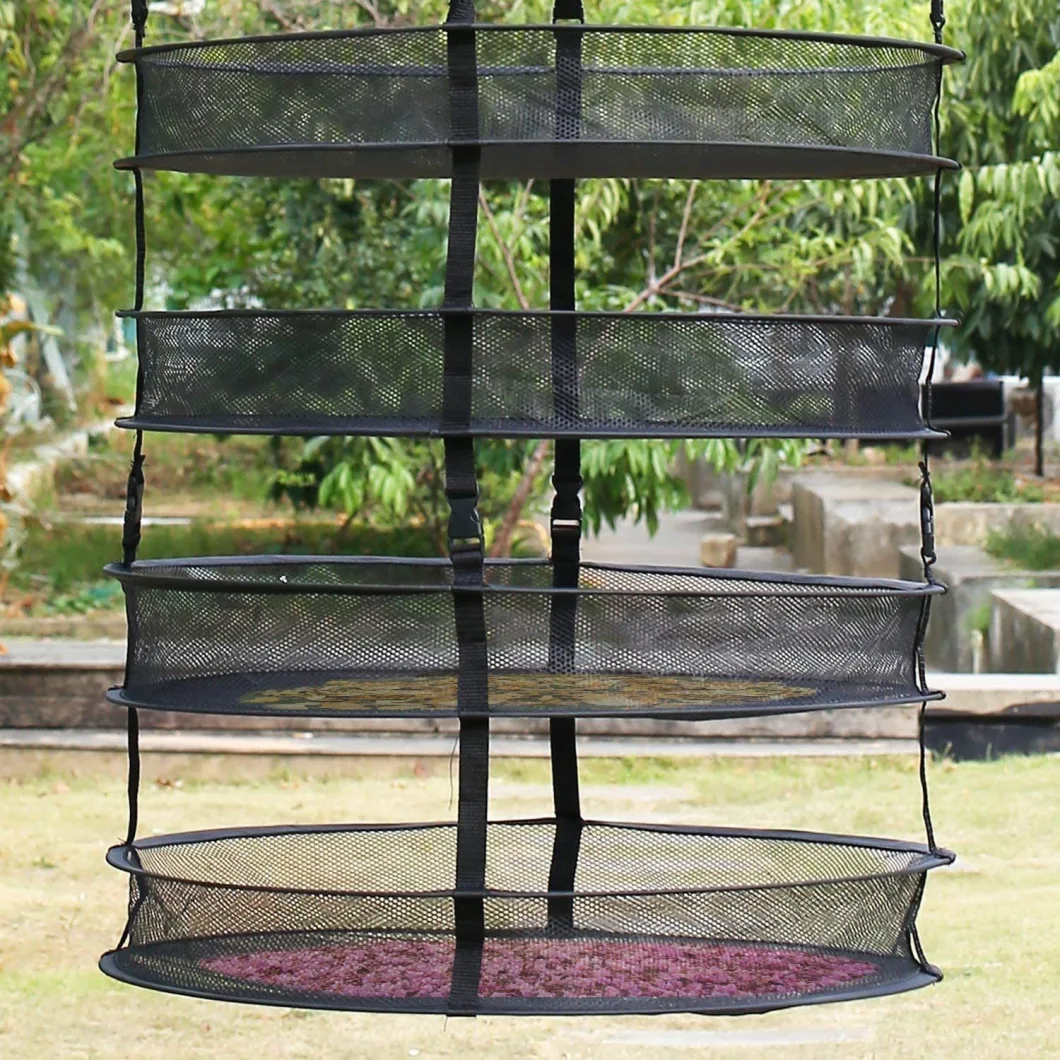 Herb Drying Rack 6 Layer Plant Drying Rack Net, Collapsible Hanging Mesh Dryer Net for Herbs Weed Seeds Buds