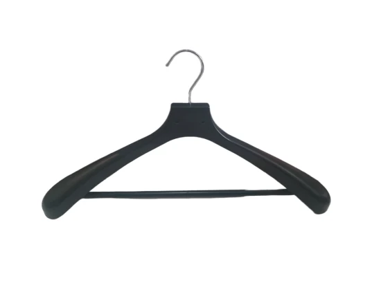 Custom OEM Wide Shoulder No-Slip Injection Molding Plastic Rack Clothes Hanger for Luxury Coat/Down Jackets/Garment/Suit/Pant