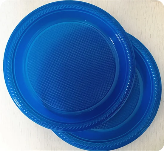 Manufacture Wedding Birthday Party Dinner Plastic Round Disposable Plates