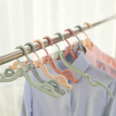T-Shaped Folding Hanger Portable Outdoor Non-Slip Hanger Travel Plain Plastic Clothes Drying Rack