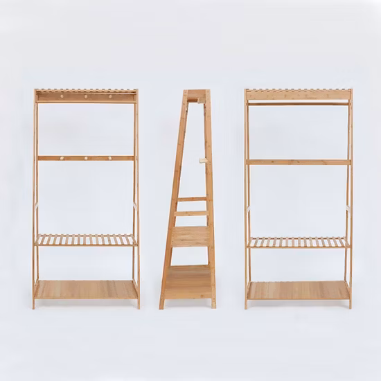 Bamboo Laundry Drying Rack Wooden Foldable Clothes Drying Rack