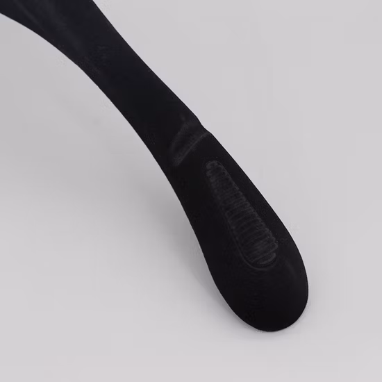 Free Logo Provided PS Black Plastic Pant Garment Coat Hanger
