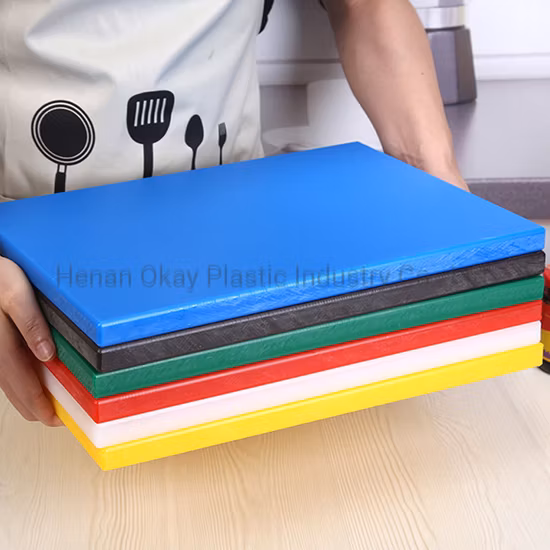 Thick Rectangle and Round Chopping Board PE Cutting Board for Home and Restaurant