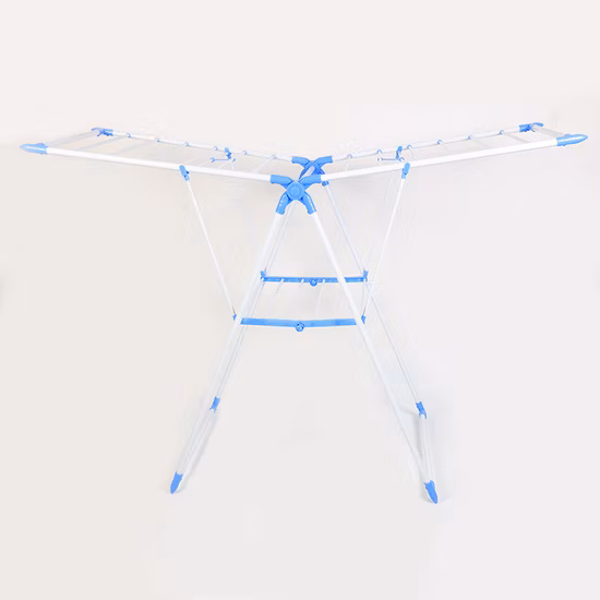 Standing Type Folding Clothes Hanger Butterfly - Shaped Iron Multifunction Laundry Drying Rack