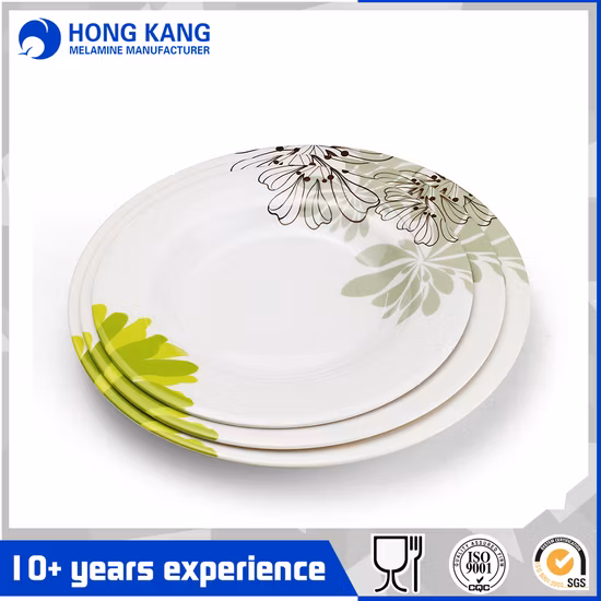 Durable Use Kitchenware Custom Fruit Plastic Food Dinner Plate