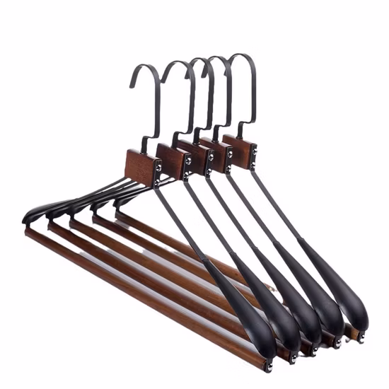 Wooden Wood Metal Cothes Garment Shirt Coat Pant Laundry Clothing Cloth Apparel Plastic Hanger