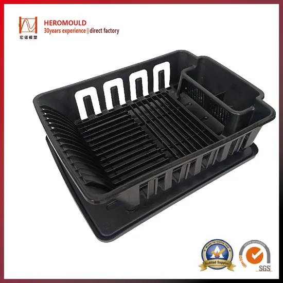 Hot Selling Kitchen Plastic PP Dish Drying Rack with Drain