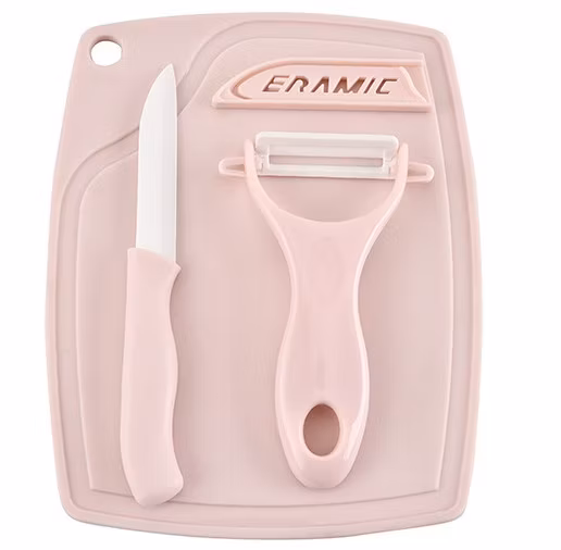 Plastic Chopping Board Cutting Board with Ceramic Knife