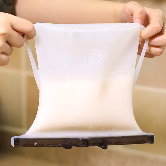 Hot Sale Eco Friendly Leakproof Reusable Freezer Liquid Silicone Food Storage Bag
