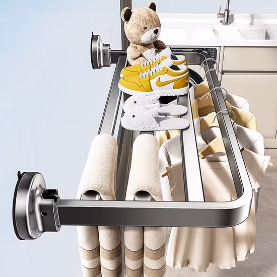 New Windproof Buckle Hanger Underwear Socks Multi-Function Hanger Non-Slip 8 Clip Clothes Drying Rack